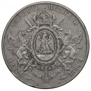 Mexiko, peso 1866