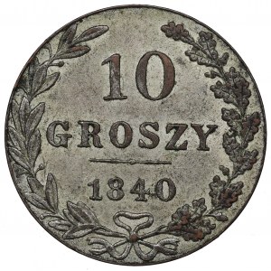 Partition russe, 10 groszy 1840