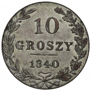 Zabór rosyjski, 10 groszy 1840