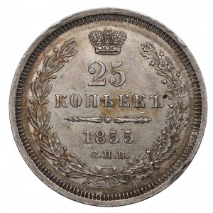 Russie, Nicolas Ier, 25 kopecks 1855
