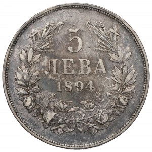 Bulharsko, 5 leva 1894