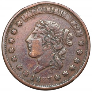USA, Gettone da 1 centesimo 1837 - Milioni per la difesa