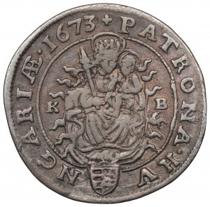 Ungarn, Leopold I., 6 krajcars 1673