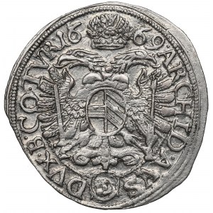 Rakousko, Leopold, 3 krajcars 1669, Vídeň