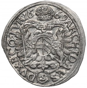 Austria, Leopoldo, 3 krajcars 1669, Vienna