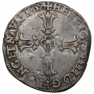 Francie, Jindřich IV., 1/4 ecu 1594 Bayonne