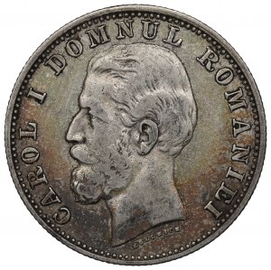 Romania, Carlo I, 1 leu 1881