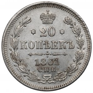 Russland, Alexander II., 20 Kopeken 1861