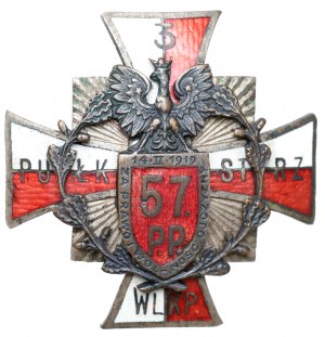 II RP, Badge of the 57th Infantry Regiment, Poznań - Zygmaniak