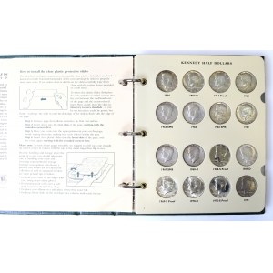 USA, serie di monete da 1/2 dollaro 1964-87 (184 copie)