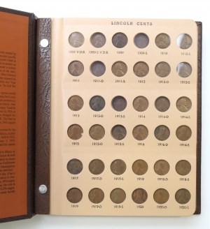 USA, Klaser Lincoln-Briefmarken 1909-2011