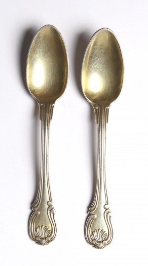 Poland, Set of 2 spoons with the Leliwa coat of arms