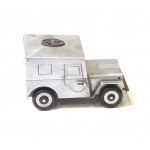 German occupation, Jeep Willys cigarette lighter with emblem of 4th Cadre Rifle Brigade