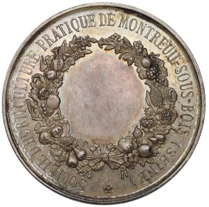 France, Médaille de la Société d'horticulture 19e siècle