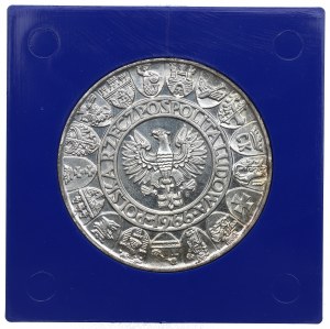 République populaire de Pologne, 100 zloty 1966 Mieszko i Dąbrówka Échantillon d'argent