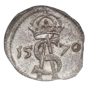 Žigmund II Augustus, dvojtrpaslík 1570, Vilnius - NGC MS62