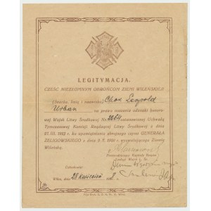 II RP, Sada dokladů a průkazů totožnosti po poručíku Leopoldu Urbanovi