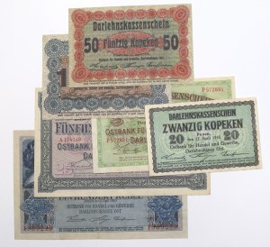 Ober-Ost, Set of 20 kopecks-100 rubles