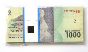 Indonesia, 1000 Rupiah 2016 - bank package (100 copies).