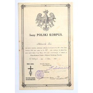 II RP, súbor dokladov a preukazov totožnosti kapitána Leona Michnowského 34 PP