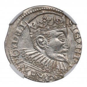 Sigismondo III Vasa, Trojak 1597, Riga - NGC MS63