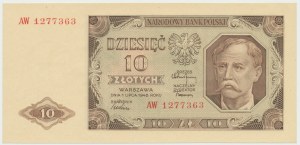 PRL, 10 złotych 1948 AW