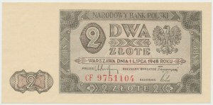 People's Republic of Poland, 2 zloty 1948 CF