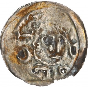 Bolesław IV Kędzierzawy, Kraków, denarius ONE, tête - rare