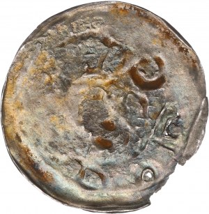 Bolesław IV Kędzierzawy, Kraków, denarius ONE, head - rare