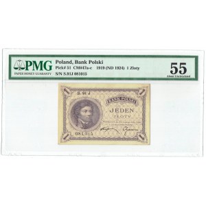 II RP, 1 złoty 1919 S. 91 J - PMG 55