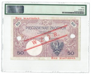 II RP, 50 złoty 1919 A. 42 WZÓR - PMG 30