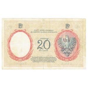 II RP, 20 zloty 1924 - II EM.A RARE.