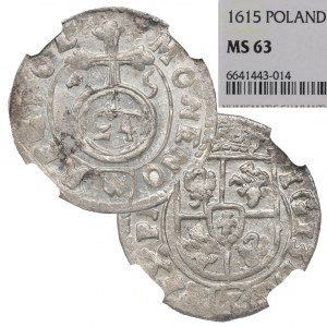 Sigismund III, 1,5 groschen 1615, Bromberg - NGC MS63