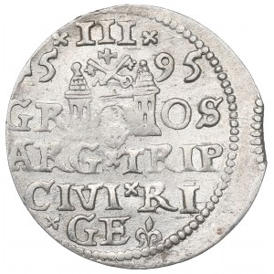 Sigismund III, 3 groschen 1595, Riga