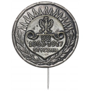 Poland, Badge for the memory of the 54th years of the January Uprising 1917