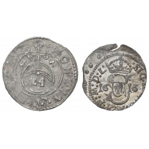 Zygmunt III Waza, Zestaw półtorak 1617, Kraków i szeląg 1616, Wilno