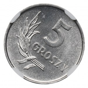 PRL, 5 groszy 1970 - skrętka NGC MS66