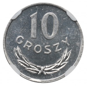 PRL, 10 groszy 1977 - NGC MS66