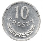 PRL, 10 groszy 1985 - NGC MS66
