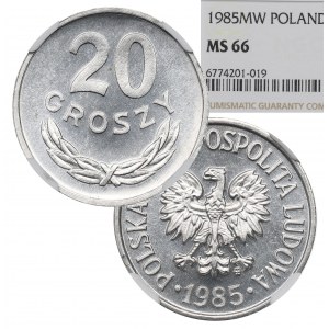 People's Republic of Poland, 20 groschen 1985