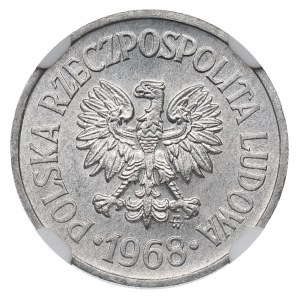 PRL, 10 groszy 1968 - NGC MS66
