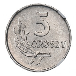 PRL, 5 groszy 1971 - NGC MS66