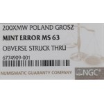 III RP, 1 grosz 2003 - destrukt NGC MS63