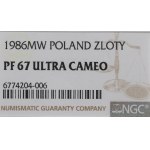PRL, 1 złoty 1986 - NGC PF67 Ultra Cameo