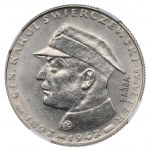 PRL, 10 złotych 1967 Świerczewski - Próba Ni NGC MS65