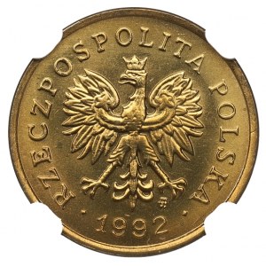 III RP, 2 grosze 1992 - NGC MS66