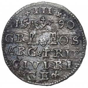 Sigismund III, 3 groschen 1595, Riga