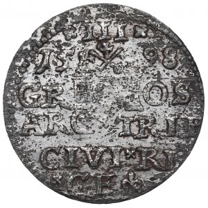 Sigismund III, 3 groschen 1598, Riga