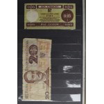 Klaser banknotów w tym bardzo rzadkie 50 zł 1929 B.S. i B.G.