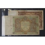 Klaser banknotów w tym bardzo rzadkie 50 zł 1929 B.S. i B.G.